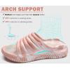 imageKuaiLu Womens Recovery Sandals With Comfortable Plantar Fasciitis SupportLadies Orthotic Open Toe Sport Slides Thick Cushion Reduces Stress on FeetJoints ampamp Back PostExerciseCamo Pink