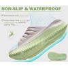 imageKuaiLu Womens Recovery Sandals With Comfortable Plantar Fasciitis SupportLadies Orthotic Open Toe Sport Slides Thick Cushion Reduces Stress on FeetJoints ampamp Back PostExerciseApricot Green