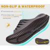 imageKuaiLu Womens Recovery Sandals With Comfortable Plantar Fasciitis SupportLadies Orthotic Open Toe Sport Slides Thick Cushion Reduces Stress on FeetJoints ampamp Back PostExerciseBrown