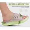 imageKuaiLu Womens Recovery Sandals With Comfortable Plantar Fasciitis SupportLadies Orthotic Open Toe Sport Slides Thick Cushion Reduces Stress on FeetJoints ampamp Back PostExerciseApricot Green