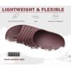 imageKuaiLu Womens Recovery Sandals With Comfortable Plantar Fasciitis SupportLadies Orthotic Open Toe Sport Slides Thick Cushion Reduces Stress on FeetJoints ampamp Back PostExerciseBrown Purple