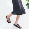 imageKuaiLu Womens Slides Sandals with Plantar Fasciitis Arch Support Fashion Comfort Adjustable Flat Sandals Ladies Lightweight Orthotic Slip on SandalsDarkblue