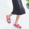 imageKuaiLu Womens Slides Sandals with Plantar Fasciitis Arch Support Fashion Comfort Adjustable Flat Sandals Ladies Lightweight Orthotic Slip on SandalsFuchsia