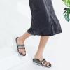 imageKuaiLu Womens Slides Sandals with Plantar Fasciitis Arch Support Fashion Comfort Adjustable Flat Sandals Ladies Lightweight Orthotic Slip on SandalsGrey