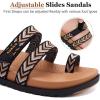 imageKuaiLu Womens Slides Sandals with Plantar Fasciitis Arch Support Fashion Comfort Adjustable Flat Sandals Ladies Lightweight Orthotic Slip on SandalsStylish Khaki Black