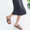 imageKuaiLu Womens Slides Sandals with Plantar Fasciitis Arch Support Fashion Comfort Adjustable Flat Sandals Ladies Lightweight Orthotic Slip on SandalsStylish Khaki Black