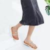 imageKuaiLu Womens Slides Sandals with Plantar Fasciitis Arch Support Fashion Comfort Adjustable Flat Sandals Ladies Lightweight Orthotic Slip on SandalsStylish White Khaki