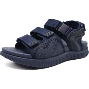 imageKuaiLu Mens Hiking Sandals with Arch Support Orthopedic Walking Recovery Sandals for Plantar Fasciitis Open Toe Summer Athletic Sport Comfortable Cushion Breathable Outdoor Water Sandals Size713Blue
