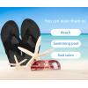 imageKuaiLu Flip Flops for Women with Arch Support Yoga Mat Comfortable Summer Beach Walking Thong Cushion Sandals Slip On Indoor OutdoorBlack