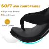 imageKuaiLu Flip Flops for Women with Arch Support Yoga Mat Comfortable Summer Beach Walking Thong Cushion Sandals Slip On Indoor OutdoorBlack