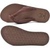 imageKuaiLu Flip Flops for Women with Arch Support Yoga Mat Comfortable Summer Beach Walking Thong Cushion Sandals Slip On Indoor OutdoorBrown