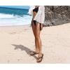 imageKuaiLu Flip Flops for Women with Arch Support Yoga Mat Comfortable Summer Beach Walking Thong Cushion Sandals Slip On Indoor OutdoorBrown Black
