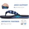 imageKuaiLu Flip Flops for Women with Arch Support Yoga Mat Comfortable Summer Beach Walking Thong Cushion Sandals Slip On Indoor OutdoorDark Blue