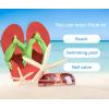 imageKuaiLu Flip Flops for Women with Arch Support Yoga Mat Comfortable Summer Beach Walking Thong Cushion Sandals Slip On Indoor OutdoorGreen Red
