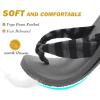 imageKuaiLu Flip Flops for Women with Arch Support Yoga Mat Comfortable Summer Beach Walking Thong Cushion Sandals Slip On Indoor OutdoorGrey Black