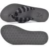 imageKuaiLu Flip Flops for Women with Arch Support Yoga Mat Comfortable Summer Beach Walking Thong Cushion Sandals Slip On Indoor OutdoorGrey Black