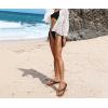 imageKuaiLu Flip Flops for Women with Arch Support Yoga Mat Comfortable Summer Beach Walking Thong Cushion Sandals Slip On Indoor OutdoorKhaki Black