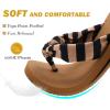 imageKuaiLu Flip Flops for Women with Arch Support Yoga Mat Comfortable Summer Beach Walking Thong Cushion Sandals Slip On Indoor OutdoorKhaki Black