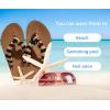 imageKuaiLu Flip Flops for Women with Arch Support Yoga Mat Comfortable Summer Beach Walking Thong Cushion Sandals Slip On Indoor OutdoorKhaki Black