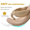 imageKuaiLu Flip Flops for Women with Arch Support Yoga Mat Comfortable Summer Beach Walking Thong Cushion Sandals Slip On Indoor OutdoorNude