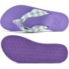 imageKuaiLu Flip Flops for Women with Arch Support Yoga Mat Comfortable Summer Beach Walking Thong Cushion Sandals Slip On Indoor OutdoorPurple Green