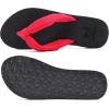 imageKuaiLu Flip Flops for Women with Arch Support Yoga Mat Comfortable Summer Beach Walking Thong Cushion Sandals Slip On Indoor OutdoorRed Black
