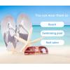 imageKuaiLu Flip Flops for Women with Arch Support Yoga Mat Comfortable Summer Beach Walking Thong Cushion Sandals Slip On Indoor OutdoorWhite