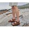 imageKuaiLu Mens Hiking Sandals With Arch Support Sport Recovery Athletic Walking Sandals For Man Outdoor Summer Casual Thick Cushion Beach Water Fisherman Sandal Size 714Khaki Brown