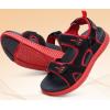 imageKuaiLu Mens Hiking Sandals With Arch Support Sport Recovery Athletic Walking Sandals For Man Outdoor Summer Casual Thick Cushion Beach Water Fisherman Sandal Size 714Red Black