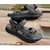 imageKuaiLu Mens Hiking Sandals With Arch Support Sport Recovery Athletic Walking Sandals For Man Outdoor Summer Casual Thick Cushion Beach Water Fisherman Sandal Size 714Grey