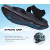 imageKuaiLu Mens Hiking Sandals With Arch Support Sport Recovery Athletic Walking Sandals For Man Outdoor Summer Casual Thick Cushion Beach Water Fisherman Sandal Size 714Black