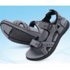 imageKuaiLu Mens Hiking Sandals With Arch Support Sport Recovery Athletic Walking Sandals For Man Outdoor Summer Casual Thick Cushion Beach Water Fisherman Sandal Size 714Grey