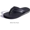 imageKuaiLu Mens Yoga Mat Leather Flip Flops Thong Sandals with Arch SupportBlack