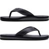imageKuaiLu Mens Yoga Mat Leather Flip Flops Thong Sandals with Arch SupportBlack