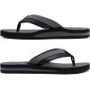 imageKuaiLu Mens Yoga Mat Leather Flip Flops Thong Sandals with Arch SupportBlack Grey