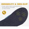 imageKuaiLu Mens Yoga Mat Leather Flip Flops Thong Sandals with Arch SupportBright Blue