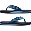 imageKuaiLu Mens Yoga Mat Leather Flip Flops Thong Sandals with Arch SupportBright Blue