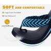 imageKuaiLu Mens Yoga Mat Leather Flip Flops Thong Sandals with Arch SupportBright Blue