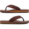 imageKuaiLu Mens Yoga Mat Leather Flip Flops Thong Sandals with Arch SupportBrownish