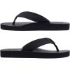 imageKuaiLu Mens Yoga Mat Leather Flip Flops Thong Sandals with Arch SupportCoal Black