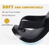 imageKuaiLu Mens Yoga Mat Leather Flip Flops Thong Sandals with Arch SupportCoal Black