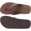 imageKuaiLu Mens Yoga Mat Leather Flip Flops Thong Sandals with Arch SupportCoffee