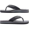 imageKuaiLu Mens Yoga Mat Leather Flip Flops Thong Sandals with Arch SupportGrey