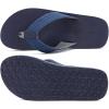 imageKuaiLu Mens Yoga Mat Leather Flip Flops Thong Sandals with Arch SupportInk Blue