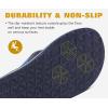 imageKuaiLu Mens Yoga Mat Leather Flip Flops Thong Sandals with Arch SupportInk Blue