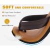 imageKuaiLu Mens Yoga Mat Leather Flip Flops Thong Sandals with Arch SupportKhaki