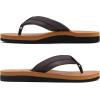 imageKuaiLu Mens Yoga Mat Leather Flip Flops Thong Sandals with Arch SupportKhaki Brown