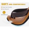 imageKuaiLu Mens Yoga Mat Leather Flip Flops Thong Sandals with Arch SupportKhaki Brown