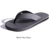 imageKuaiLu Mens Yoga Mat Leather Flip Flops Thong Sandals with Arch SupportLight Grey