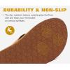 imageKuaiLu Mens Yoga Mat Leather Flip Flops Thong Sandals with Arch SupportLight Khaki